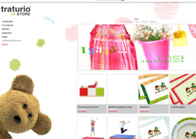 Webdesign Onlineshop – traturio Store